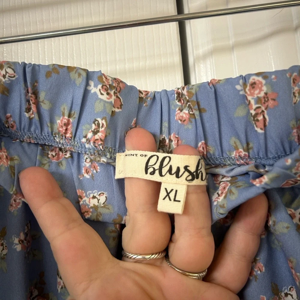 NWT Blush Off the Shoulder Floral Romper